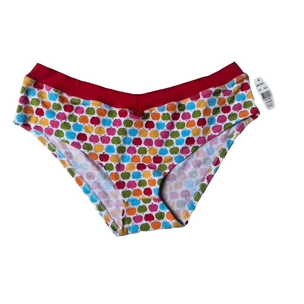 NWT STEVE MADDEN Women’s Panties XLarge  XL Bikini Apple Bottoms V shape Cheeky